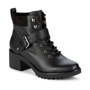 Saks Harley Leather Moto Bootie